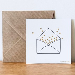 Carte Feuilles de chêne - Les Petites Hirondelles