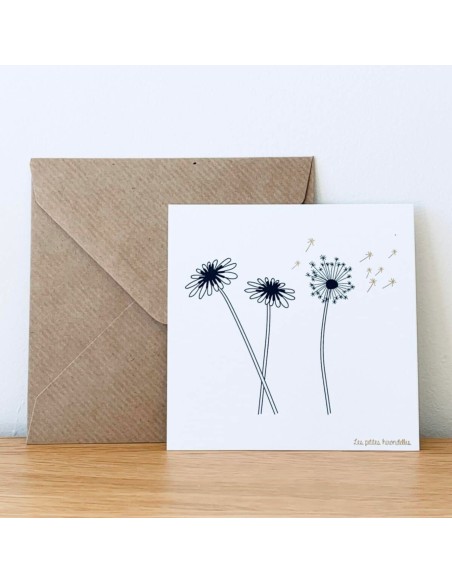 Carte Pissenlit - Les Petites Hirondelles