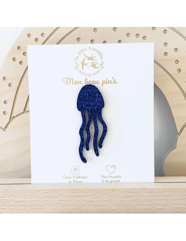 Pin's Méduse bleue - Les Petites Hirondelles