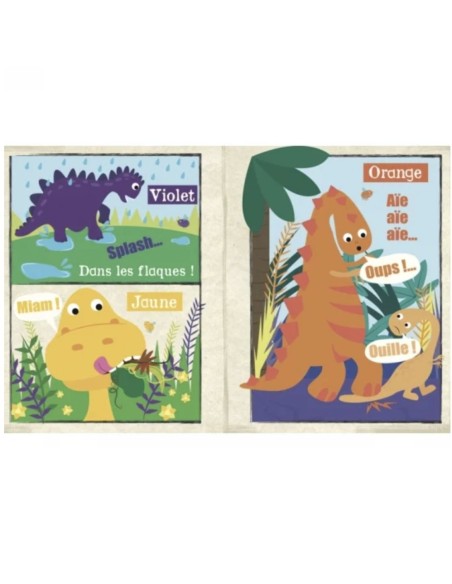 Livre d'éveil à froisser " Les dinosaures " - Mon Petit Journal