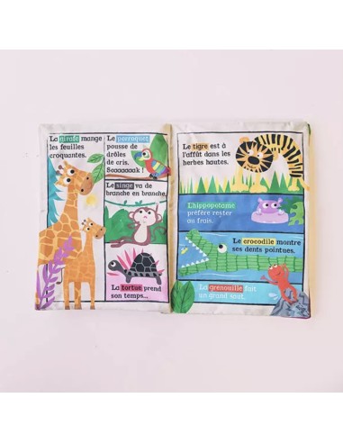 Livre d'éveil à froisser " Safari " - Mon Petit Journal