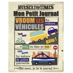 Livre d'éveil à froisser " Les Véhicules " - Mon Petit Journal