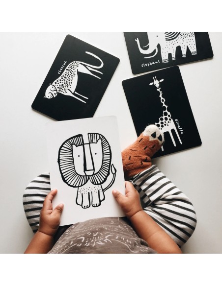 Cartes noir et blanc Safari - Wee Gallery