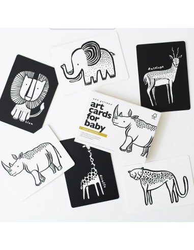 Cartes noir et blanc Safari - Wee Gallery
