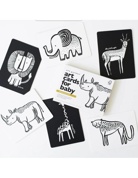 Cartes noir et blanc Safari - Wee Gallery