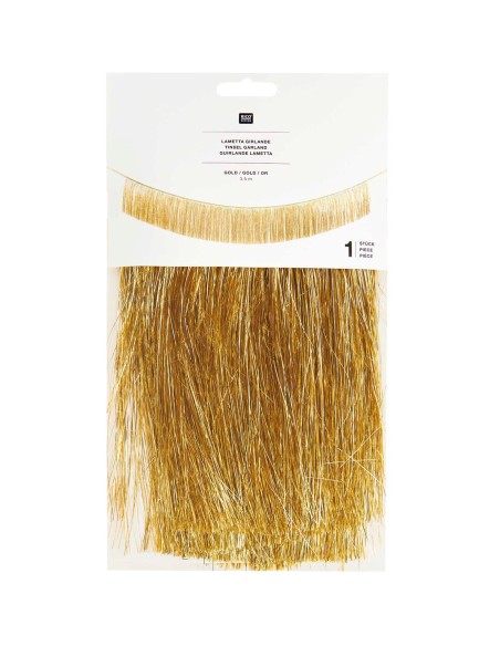 Guirlande franges dorées - Rico Design