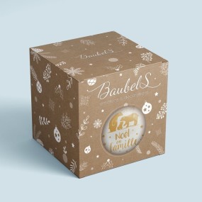 Boule de Noël Grand-Père en or - Baubels 2
