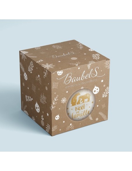 Boule de Noël Grand-Père en or - Baubels