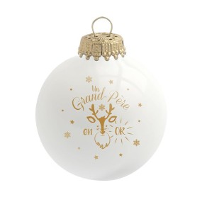 Boule de Noël Grand-Père en or - Baubels