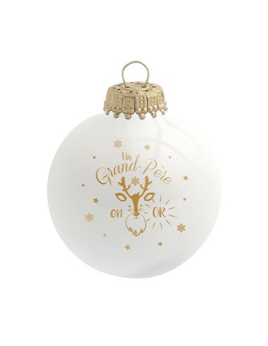 Boule de Noël Grand-Père en or - Baubels