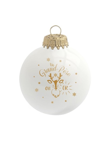 Boule de Noël Grand-Père en or - Baubels