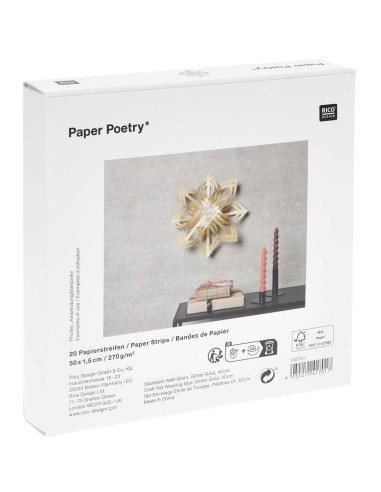 Etoile dorée à fabriquer - Rico Design