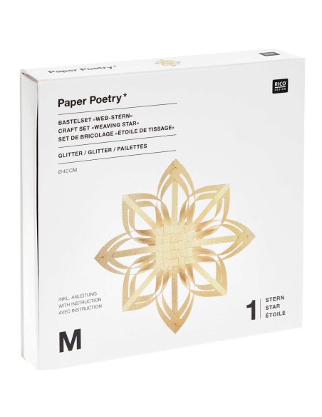 Etoile dorée à fabriquer - Rico Design