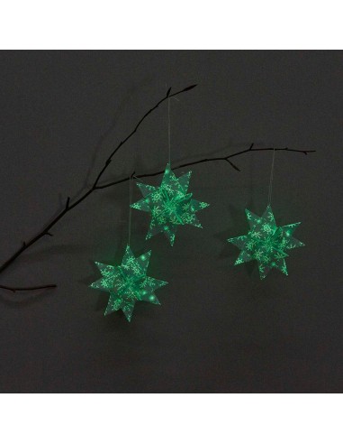 Kit de fabrication 10 étoiles de Fröbel Phosphorescentes - Rico Design