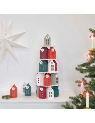 Calendrier de l'Avent Maisons en bois - Rico Design