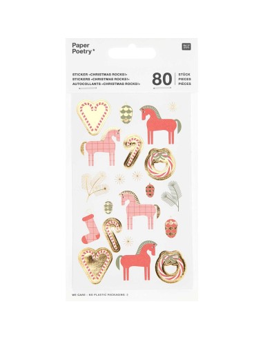 80 autocollants christmas rocks ! - Rico Design