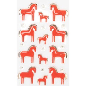 22 autocollants gels chevaux - Rico Design