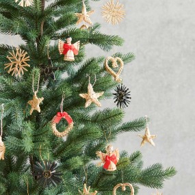 4 décorations coeurs en paille - Rico Design 2