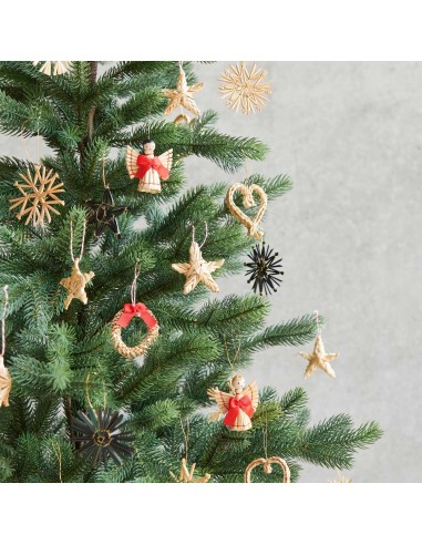 4 décorations coeurs en paille - Rico Design