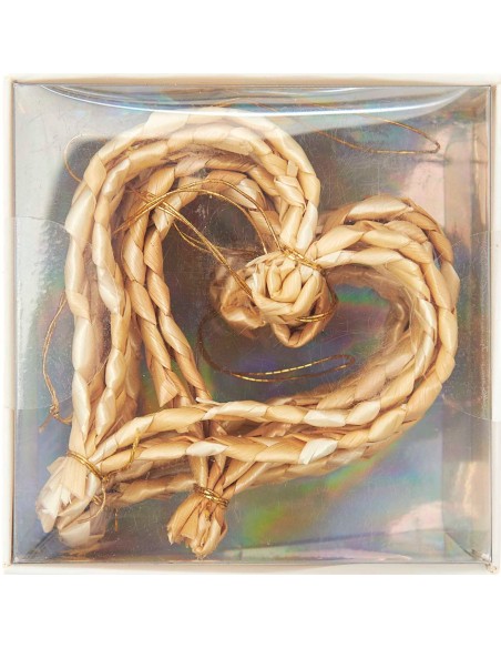 4 décorations coeurs en paille - Rico Design