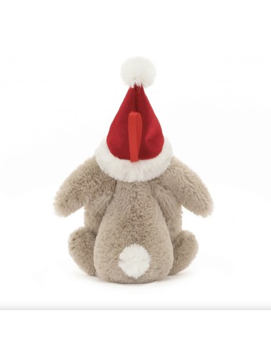 Peluche mini lapin de Noël à accrocher - Jellycat