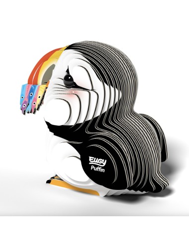 Eugy puzzle Macareux 3D en carton