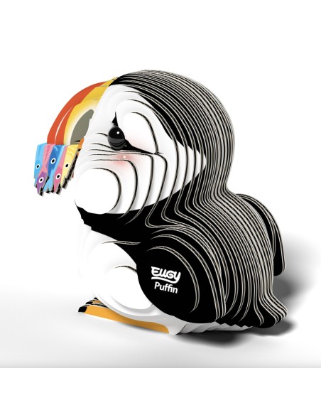 Eugy puzzle Macareux 3D en carton