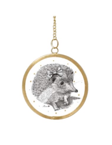 Cadre rond laiton Hérisson (S) - Baubels