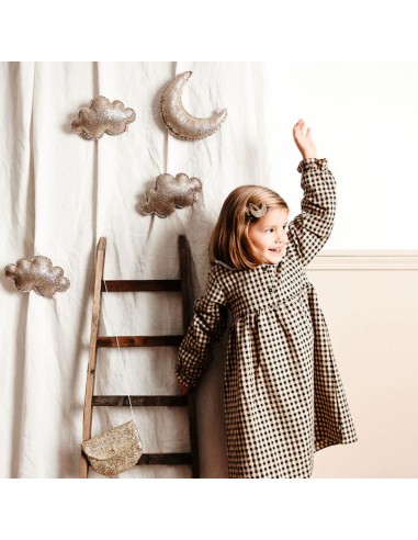 Lune pailletée dorée - Luciole et Petit Pois