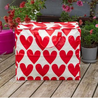 Grand sac de rangement Coeurs rouges - Rex London