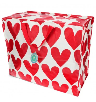 Grand sac de rangement Coeurs rouges - Rex London
