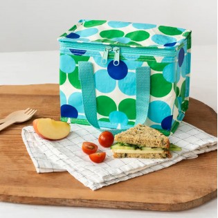 Mini sac isotherme fleurs bleues et vertes - Rex