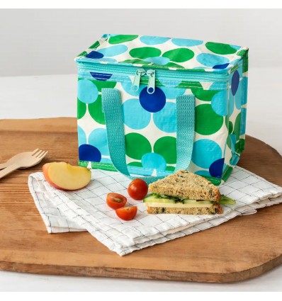 Mini sac isotherme fleurs bleues et vertes - Rex