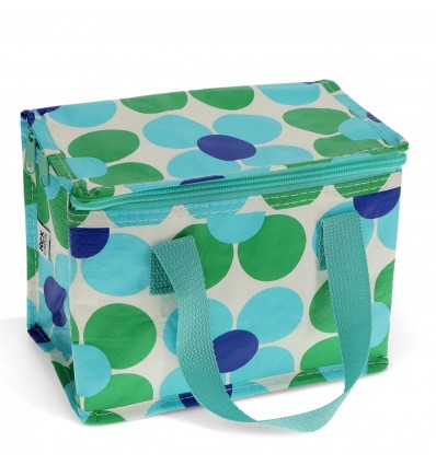 Mini sac isotherme fleurs bleues et vertes - Rex