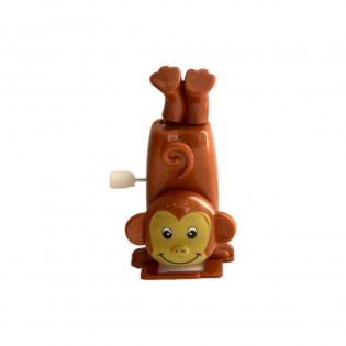 Singe marchant sur la tête à remonter