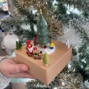 Boite à musique en bois Noël - Protocol
