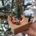 Boite à musique en bois Noël - Protocol