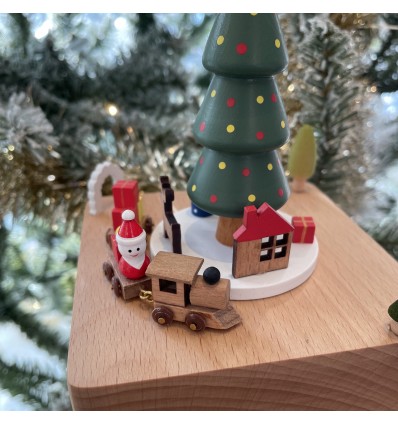 Boite à musique en bois Noël - Protocol