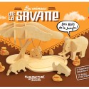 Les animaux de la savane à construire - Manufacture en Famille