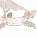 Les animaux de la savane à construire - Manufacture en Famille