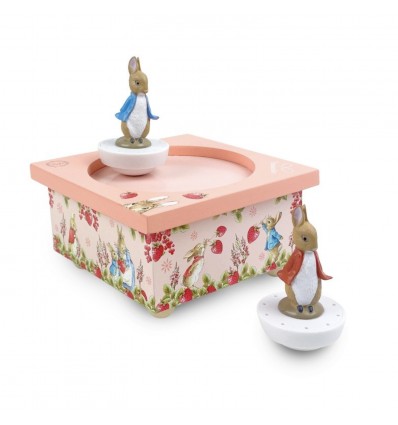 Boîte à musique Pierre Lapin Fraises - Trousselier