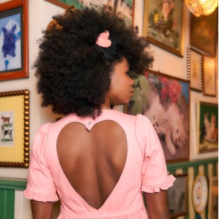 Pince à cheveux Coeur rose - Coucou Suzette 2