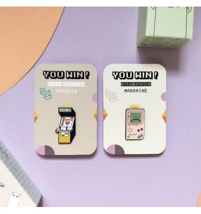 Pin's Parrain Jeu d'arcade - Pamela Loops