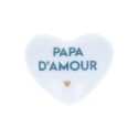 Coeur en céramique "Papa d'amour"