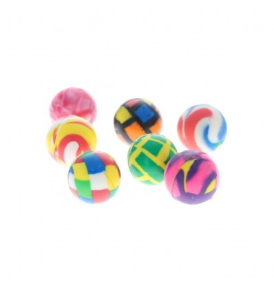 Balle rebondissante colorée