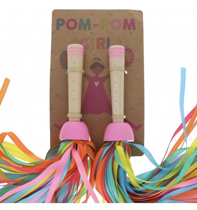 Pompom rubans multicolores
