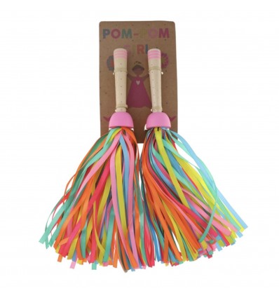 Pompom rubans multicolores
