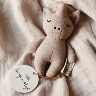 Hochet Licorne rose - Konges Slojd