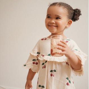 Verre à paillettes Cerises - Konges Slojd 2