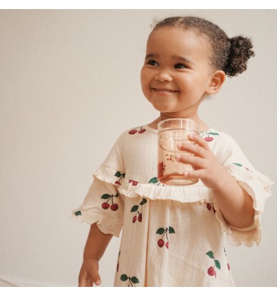 Verre à paillettes Cerises - Konges Slojd